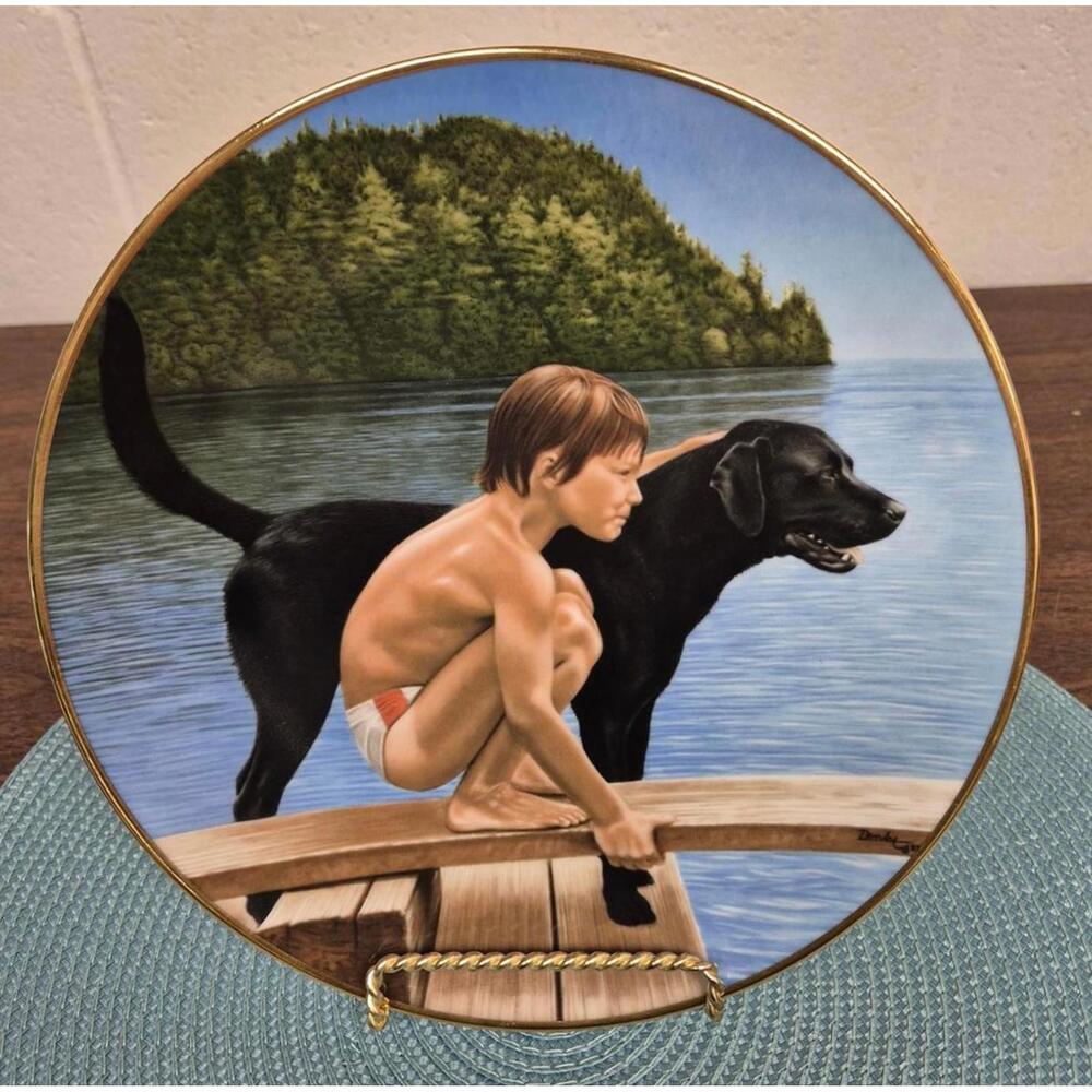 The Swimmers Decorative Plate - Reflections of Youth by Ken Danby